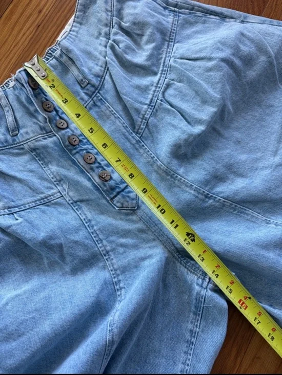 New Free People We The Free Blossom Pull-On Jeans Size L - Picture 10 of 10